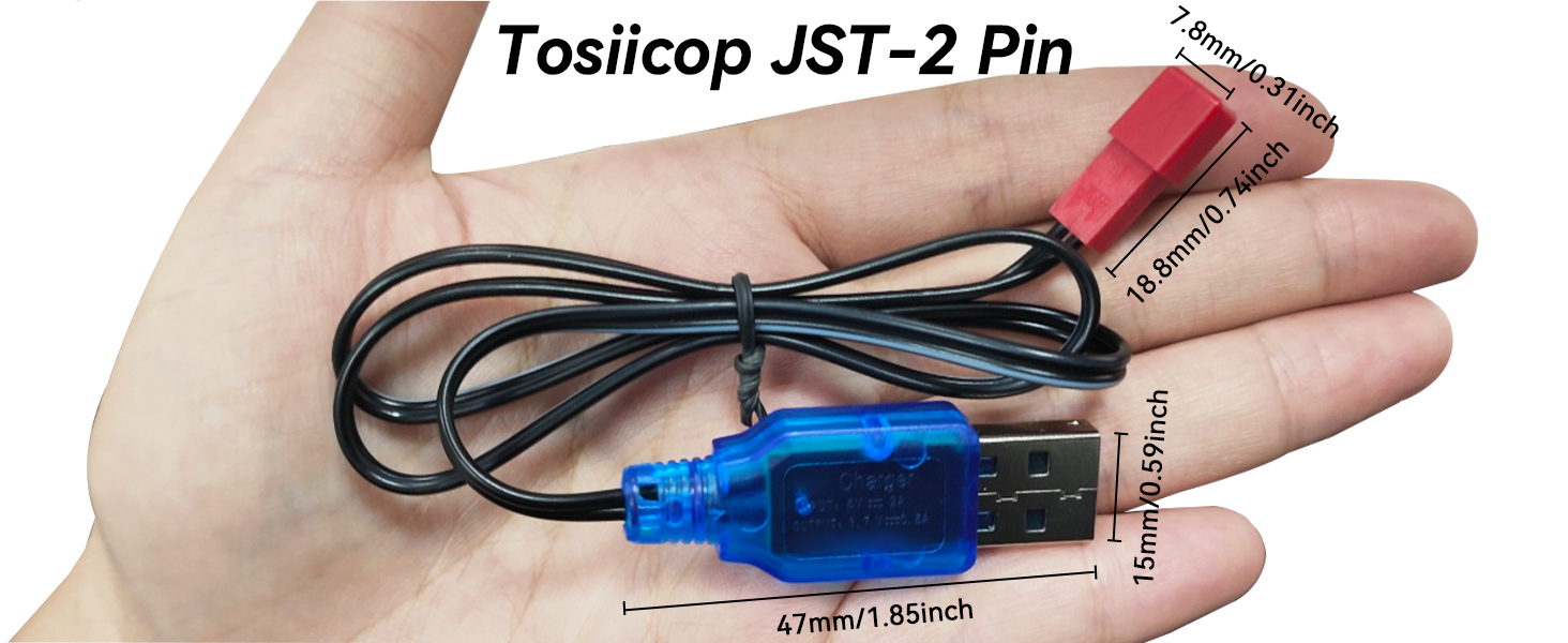 3.7V Lipo Battery Charger JST 2P Cable6