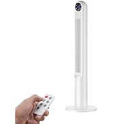 ARLIME Oscillating Tower Fan, 42 Inch Bladeless Cooling Fan with Remote Control, LED Control Pane...