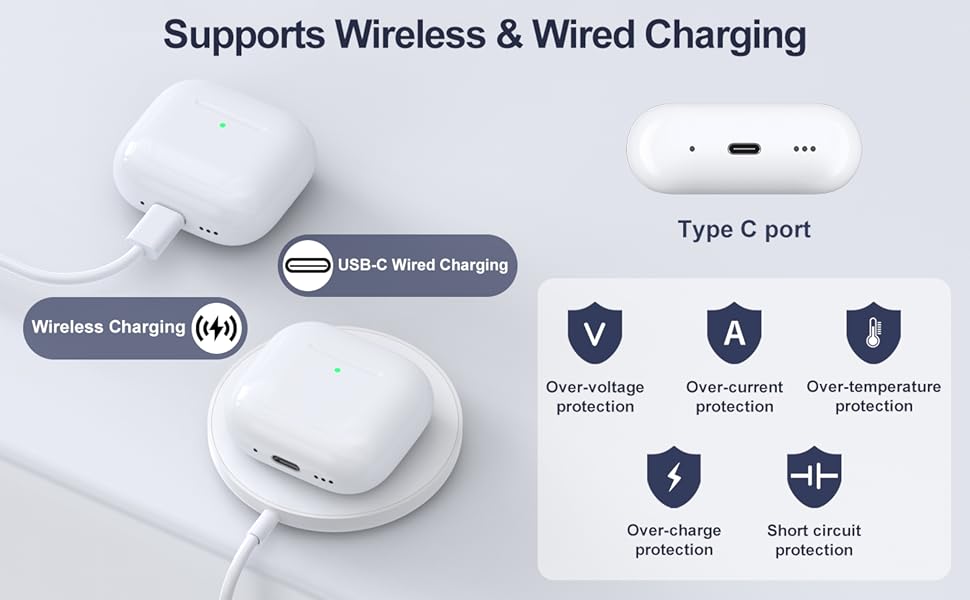 charging case replacement for airpods 4