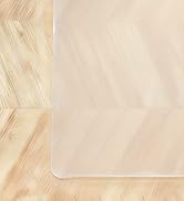 Yecaye Desk Chair Mat for Hardwood Floor, Office PVC Computer Chair Mat, Floor Protector for Roll...