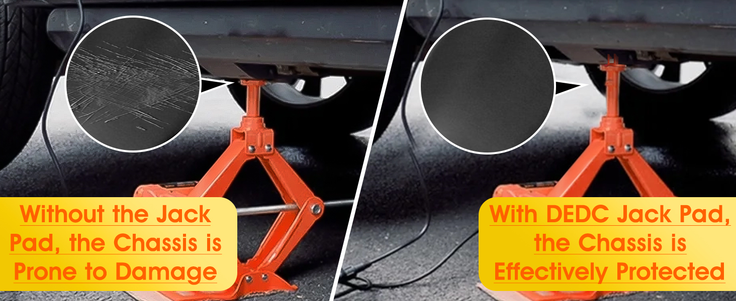 magnetic jack pad for car large slotted universal magnetic jack pad weld frame rail