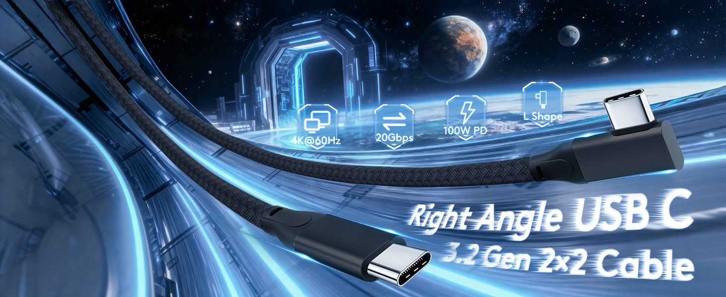 4k 5k 6k 8k 60hz 30hz monitor video output 90 design right angle 100w display usbc to usbc