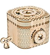 ROKR 3D Wooden Puzzle Mechanical Treasure Box Model DIY Brain Teaser Projects for Adult Kid Age 14+