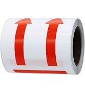 Hybsk 3 x 5 Red Arrows This Side Up Safe Handling Stickers for Shipping and Packing - 100 Adhesiv...
