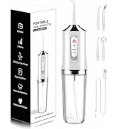 Water-Flosser-Cordless-Teeth-Cleaner Water Dental Flosser with 3 Modes 4 Jets Rechargeable IPX7 W...
