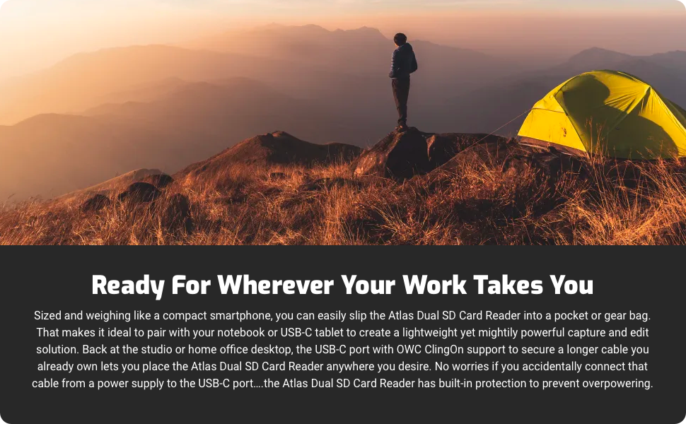 dual SD card reader-ready for whatever