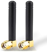 BOOBRIE RP-SMA Mini 2.4GHz 5.8GHz WiFi Antenna 2DBi Dual Band Wireless WiFi Antenna Right Angle S...
