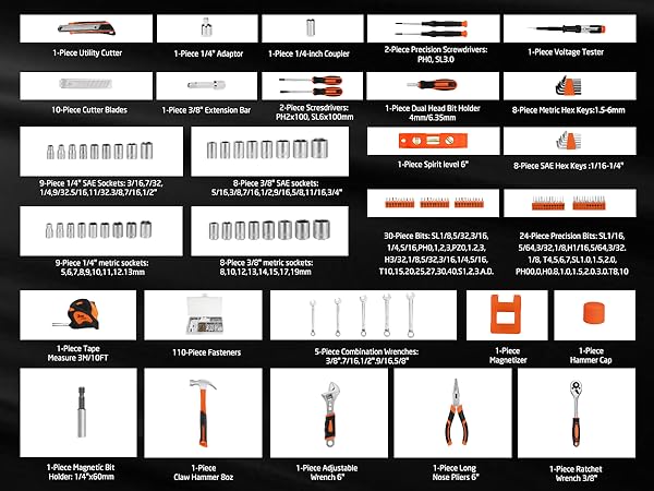 248PCS Home Tool Kit