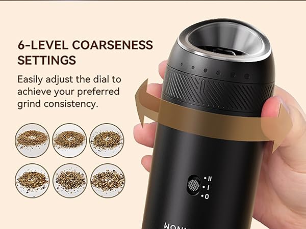 6-Level Coarseness Settings