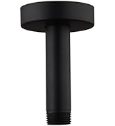 Enoughtmen Ceiling Mount Shower Arm with Flange for Rain Shower Head,Stainless Steel Straight Arm...