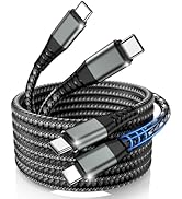 Cabepow 240W USB C to USB C Cable [2-Pack 6FT+10FT], USB C to C Fast Charging Cord, Braided Type ...