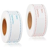 300pcs Removable Freezer Labels, Yoget 1 x 3 Inch Food Storage Stickers, Refrigerator Freezer Pap...