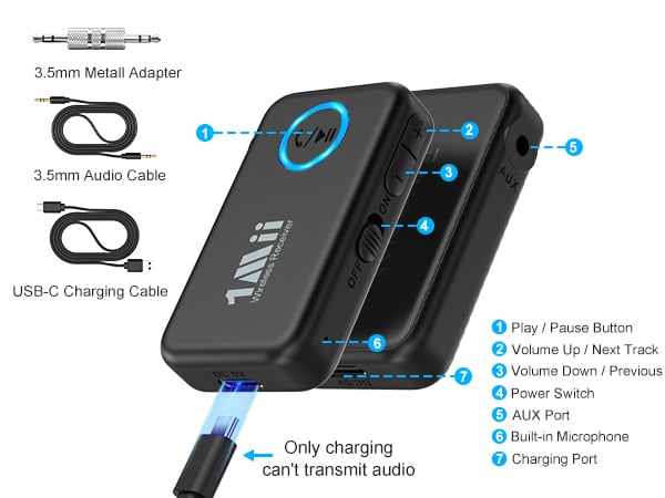 aux bluetooth receiver