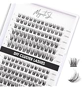 Lash Clusters 144 Pcs Individual Lashes Clusters Eyelash Extensions False Eyelashes DIY Wispy Flu...