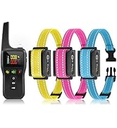 PetJoy Bark and Shock Collar Combo, Dog Bark Collar for Large Dogs, Auto Bark Collar with Remote ...