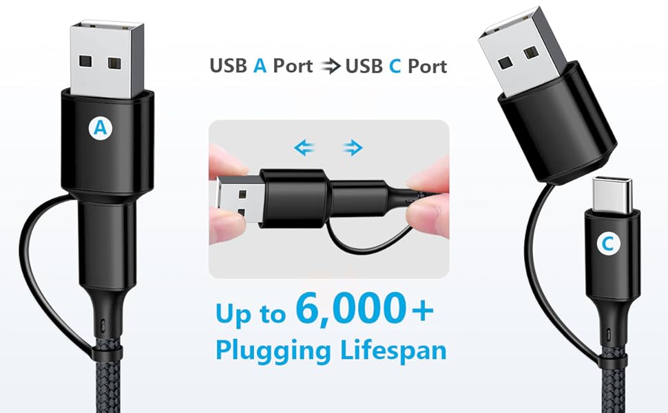 USB C/A Multi Charger Cable