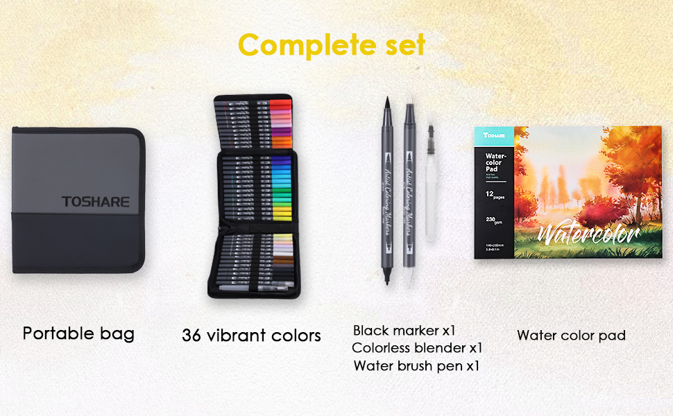 Water-Based Coloring Markers