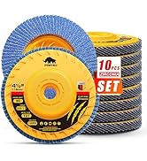 Flap Discs 4 1/2 for Angle Grinder no Tools Installation, 80 Grit Flap Disc, 4.5" x 7/8" High Den...