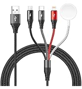 Upgraded 4 in 1 Multi Charging Cable for Apple Watch Charger Magnetic iWatch & iPhone Charger Cab...