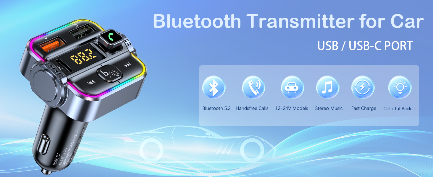 Bluetooth fm transmitter for car