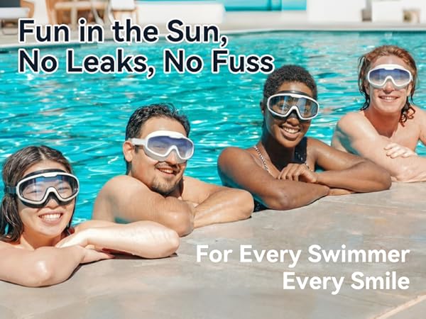 Advanced anti-fog coating, designed for every swim