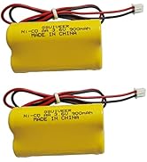GSUIVEER 3.6V 900mAh Ni-Cd Exit Sign Emergency Light Battery Pack Compatible Unitech 6200RP Lowes...