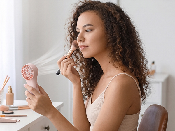 small hand held fan for face