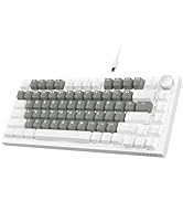 ATTACK SHARK Ajazz AK820 Hot Swappable Mechanical Keyboard 75% Percent,Gasket Mount Wired Gaming ...