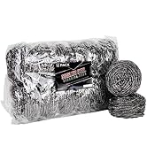 brheez Stainless Steel Scouring Pads [Jumbo - 100 Gram] Heavy Duty [12 Pack] Steel Wool Scrubbers...