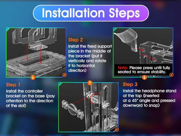 RGB Gaming Headphones with 2 USB Charging Ports
