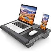 HETTHI Laptop Lap Desk, Portable Large Laptop Desk for Bed, Up to 17 Inch Lap Pad Tray with Wrist...