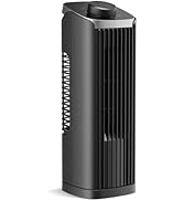 PNTCK Tower Fan for Bedroom, 13'' Quiet Desk Fan with 23ft/s, 3 Speeds, 70° Oscillating Fans with...