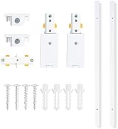 VANoopee H Track Lighting Rails Kit, 6.6FT H Type Track Rails White with End Caps and Live End Fe...