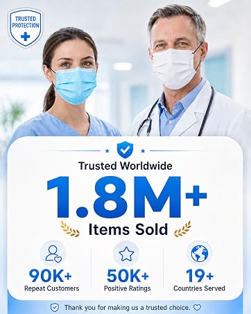 disposable face masks for women men adults individually wrapped 50 pack 4 ply layers protection