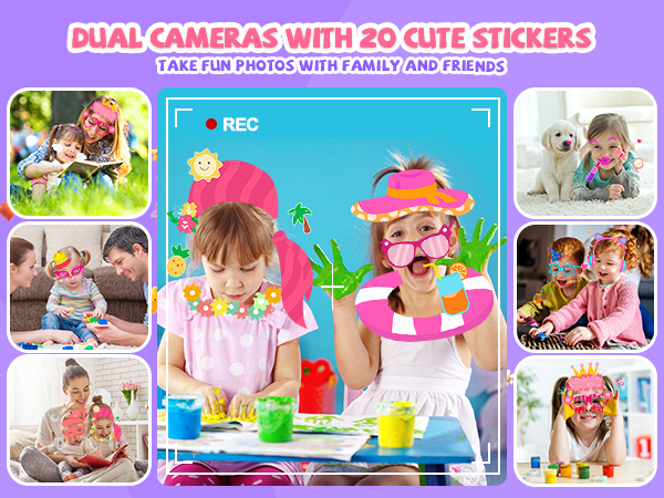 kids phone with dual cameras