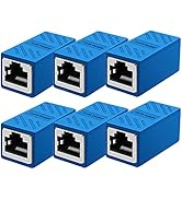 Dingsun RJ45 Coupler Ethernet Coupler Female to Female Compatible Cat7/Cat6/Cat5/Cat5e Network Ca...