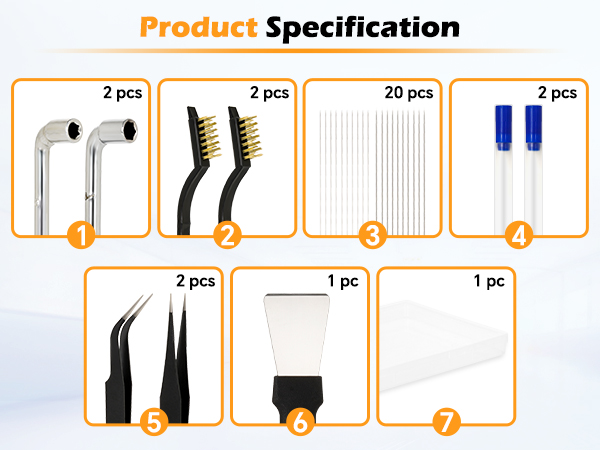 29 PCS 3D printer nozzle cleaning kit product specification