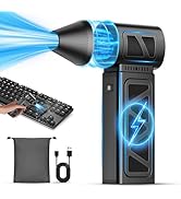 YUHUO Compressed Air Duster, 360000 RPM Electric Air Duster, Rechargeable Cordless Air Blower Pow...