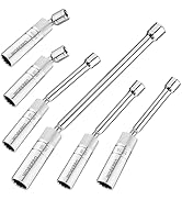 WORKPRO 6PC Magnetic Swivel Spark Plug Socket Set, Includes 9/16-inch, 5/8-inch, 13/16-inch, 14MM...