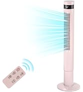 Antarctic Star Tower Fan Portable Floor Fans 85°Oscillating Fan 43'' Quiet Cooling 12H Timer Remo...