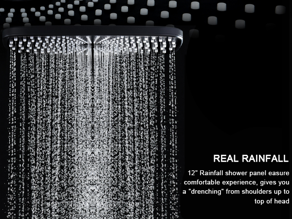 rainfall shower head