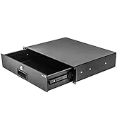 NavePoint Server Cabinet Case 19 Inch Rack Mount DJ Locking Lockable Deep Drawer with Key 2U