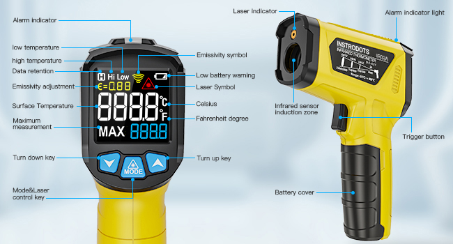 temperature gun infrared thermometer laser thermometer gun infrared thermometer gun