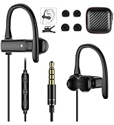 3.5mm Wired Headphones Over Ear Buds for School Earhook Wrap Around Corded Plug in Earphones Spor...