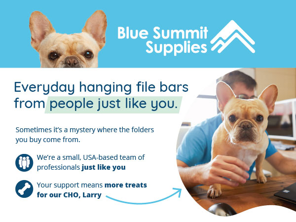 Hanging file bars with Larry