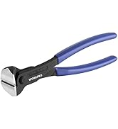 WORKPRO 8 Inch Nail Puller, End Cutting Pliers - Black Finish Chrome Vanadium Steel, High Leverag...