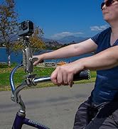 iBOLT Action Camera Bizmount Heavy Duty Handlebar/Post/Pole/Rail Mount for Water Sports, Kayaking...