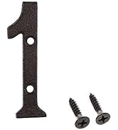 3 Inch House Number, Home Address Number, Vintage Cast Iron Home Number Solid Metal Gate Mailbox ...