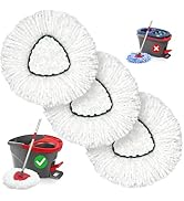 TidyBliss Spin Mop Replace Head 3 Pack Spin Mop Replacement Head for O-Cedaar EasyWring 1 Tank Sy...