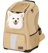 Petsfit Pet Dog Carrier Backpack with Upgraded Weight Reduction Design, Cat Dog Backpack with Lar...